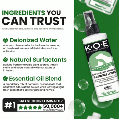 MiroPaws™ Premium Pet Odor Eliminator Spray